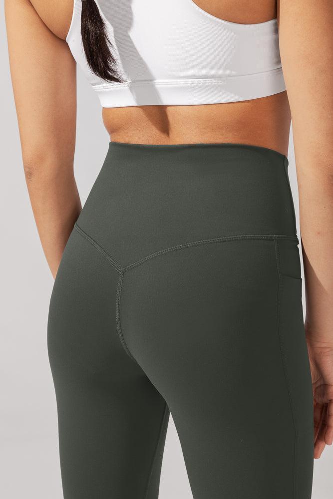 Crisscross Hourglass® Flared Leggings with Pockets - Mystic Purple Product Image