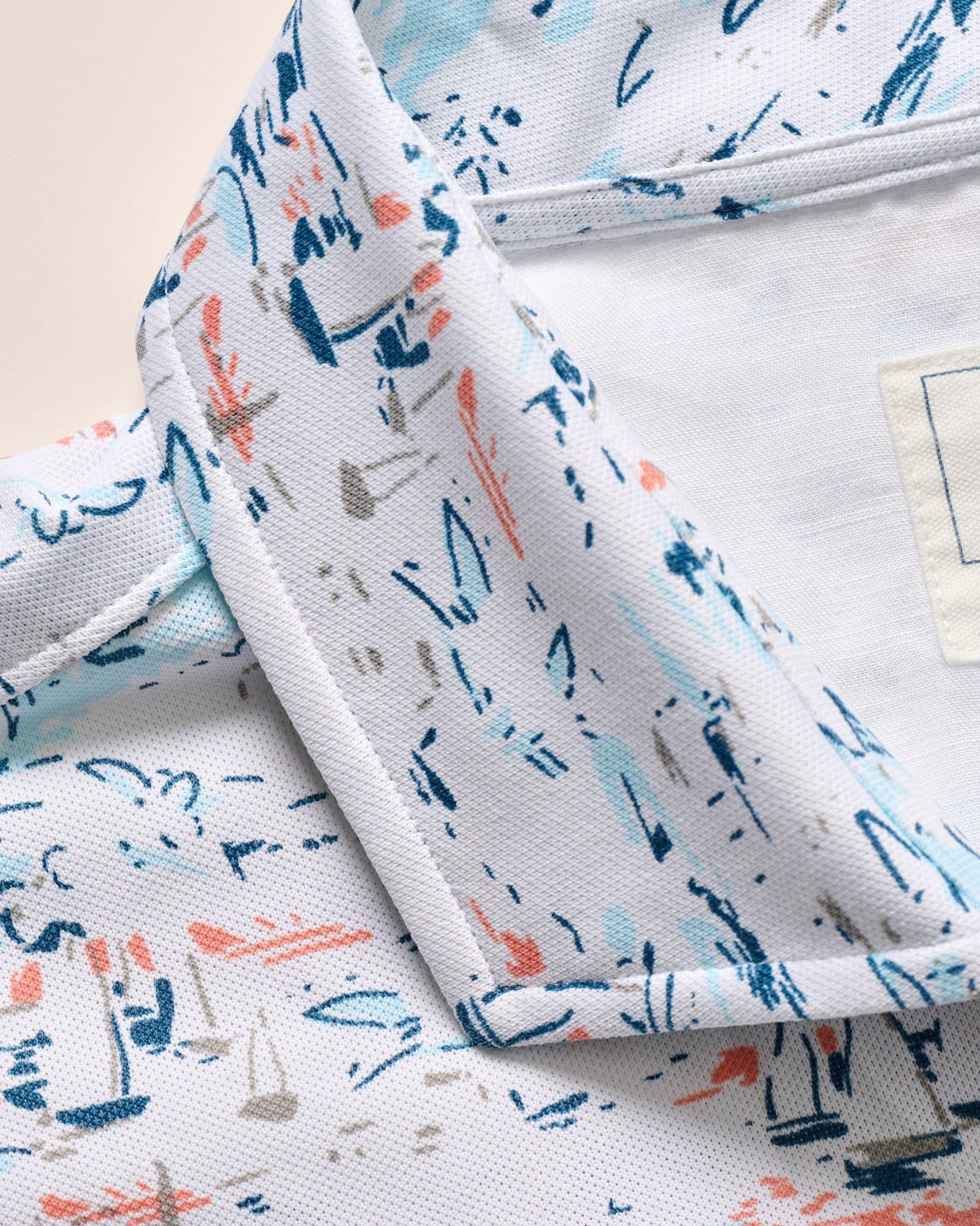 Short Sleeve Hangin' Out Button Up Shirt - Making Waves Male Product Image