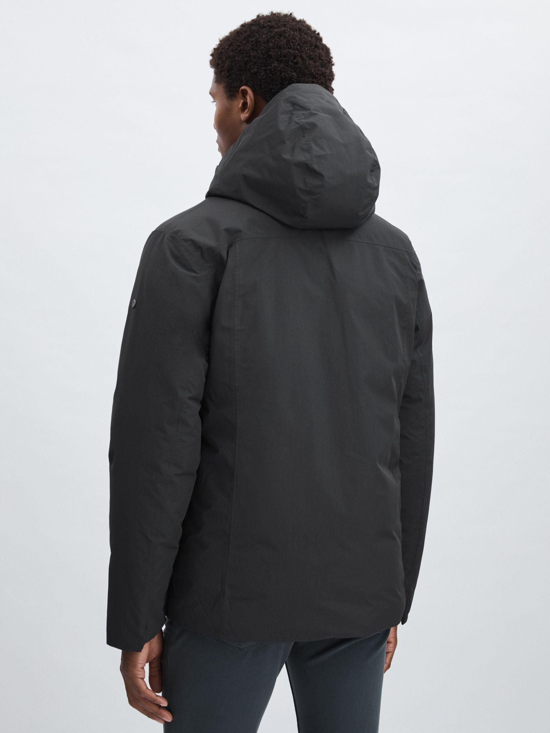 Scandinavian Edition Hooded Down Parka in Black Product Image