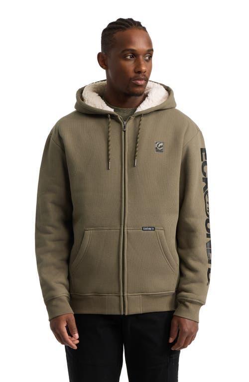 Ecko Unltd. Men's One Hit faux shearling Hoodie in Olive at Nordstrom, Size X-Large Product Image