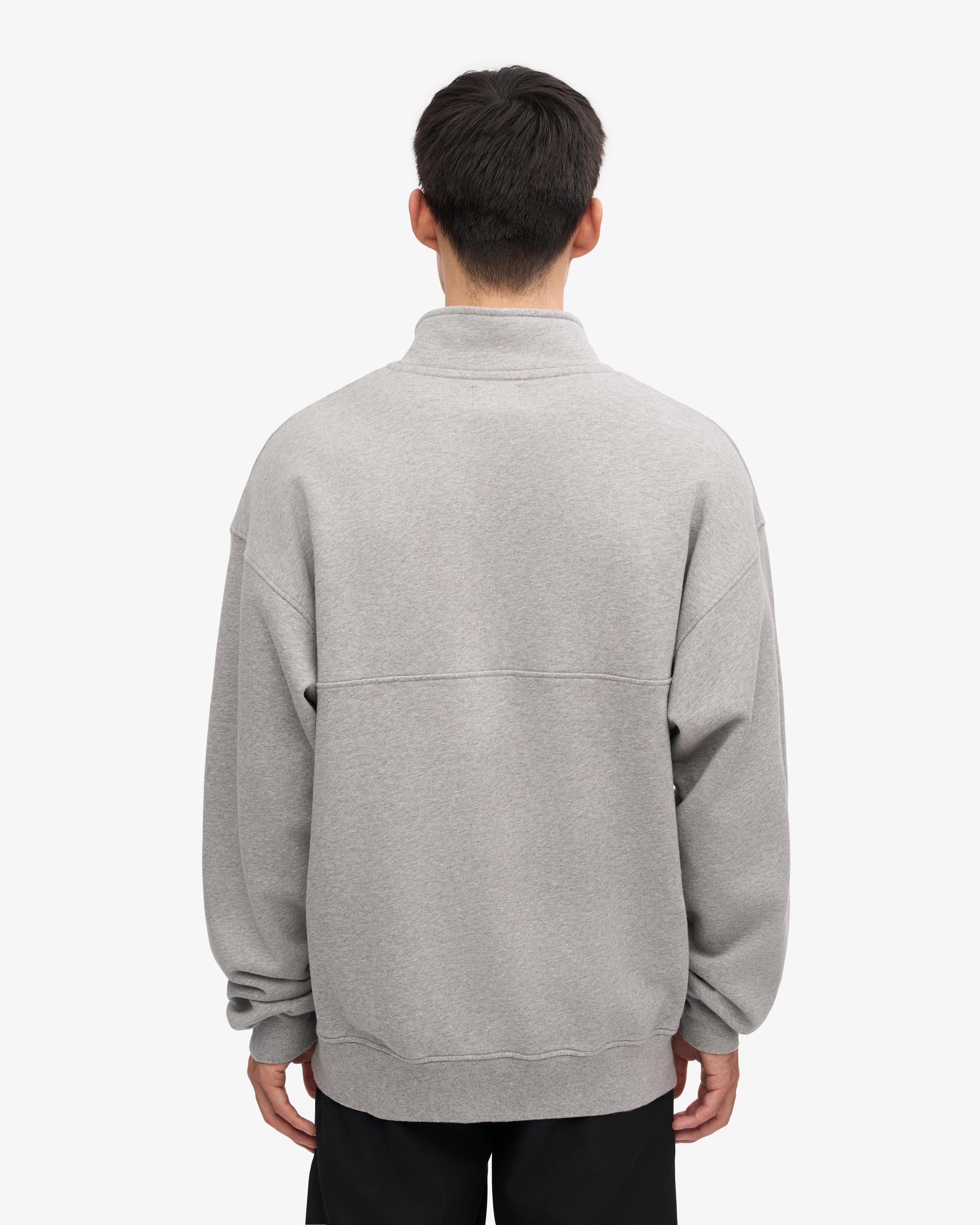 Organic Quarter Zip - Heather Grey Product Image
