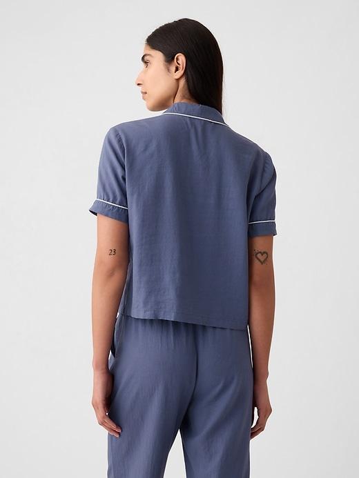 Linen-Blend PJ Shirt Product Image