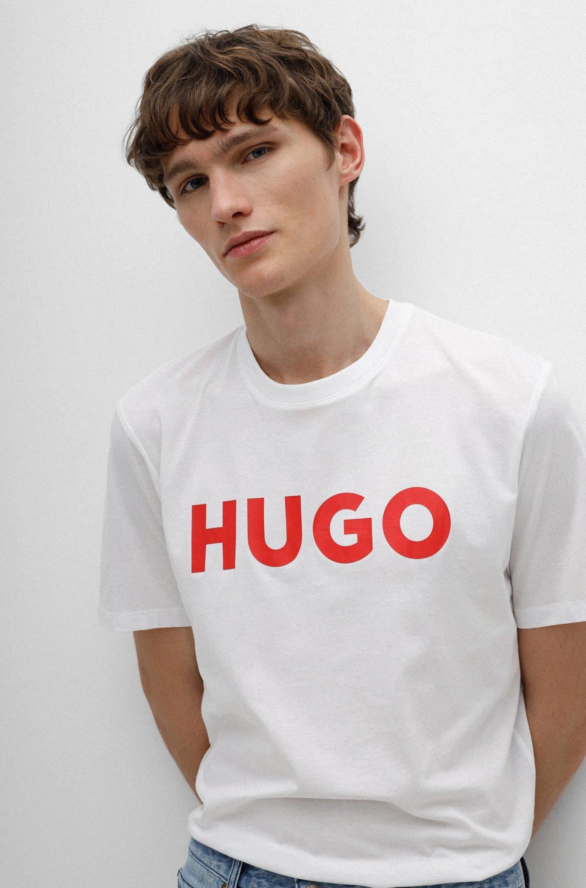 Regular-fit T-shirt in cotton jersey with logo print Product Image