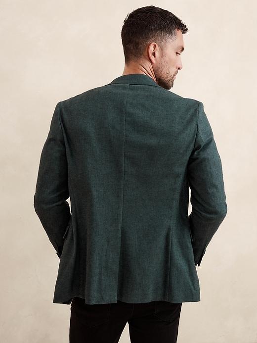 Tailored-Fit Linen-Blend Suit Jacket Product Image