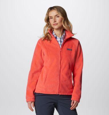 Women's Columbia Benton Springs Zip-Front Fleece Jacket, Size: Large, Juicy Product Image
