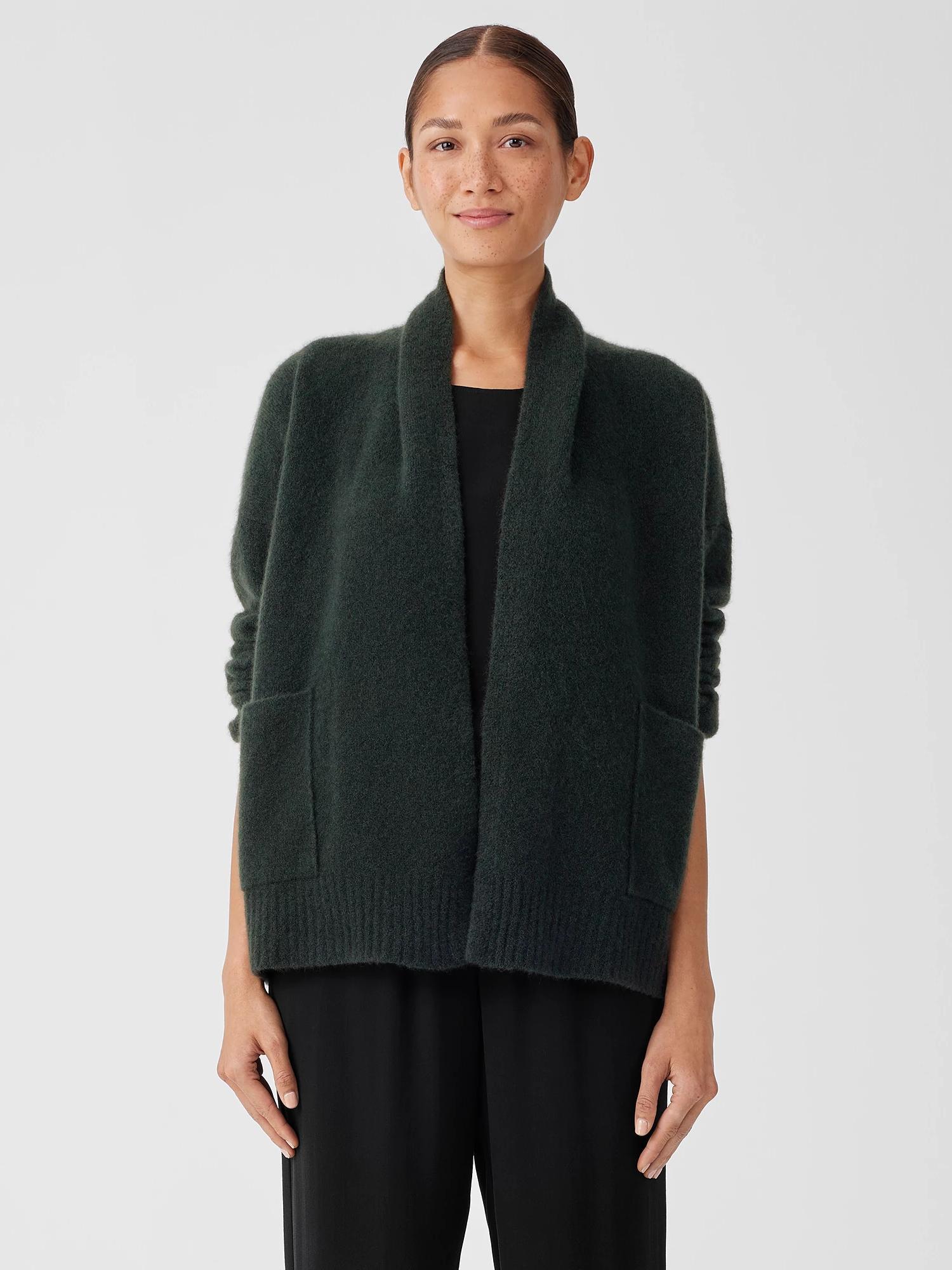 Cashmere Silk Bliss Shawl Collar Cardigan Product Image