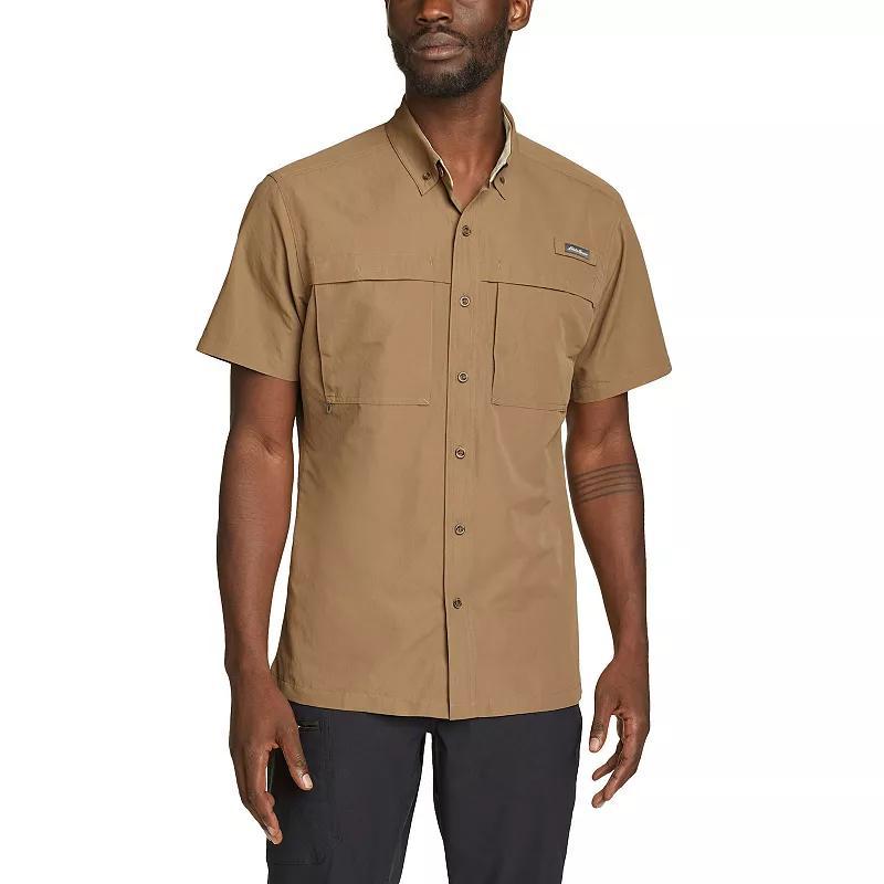 Big & Tall Eddie Bauer Ripstop Guide Short Sleeve Button Down Shirt, Men's, Size: XL Tall, Dusty Pink Product Image