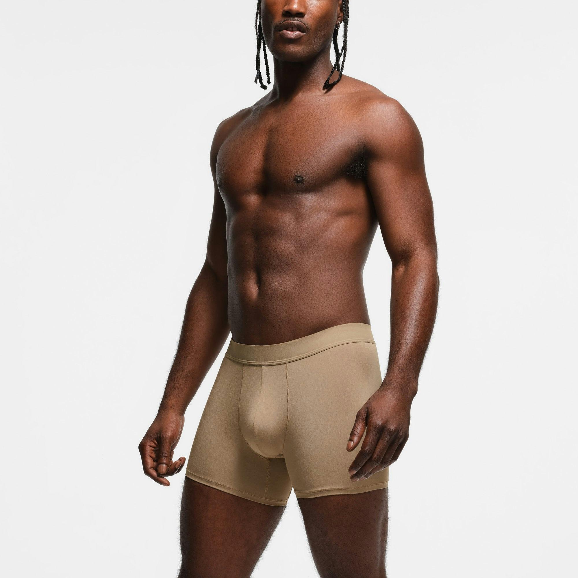 SKIMS STRETCH MENS CLEAN WAISTBAND 3" BOXER BRIEF 3-PACK | DESERT MULTI Product Image