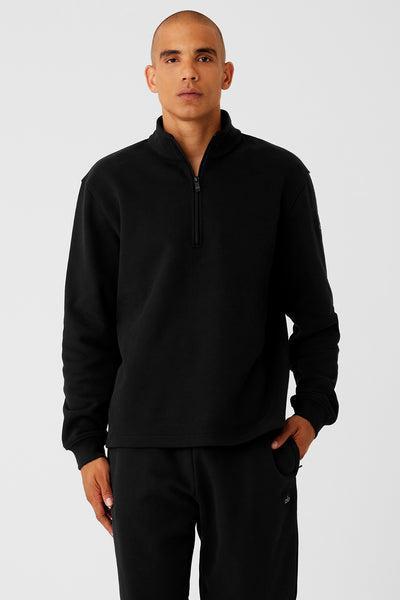 Renown Heavy Weight 1/4 Zip - Black Product Image