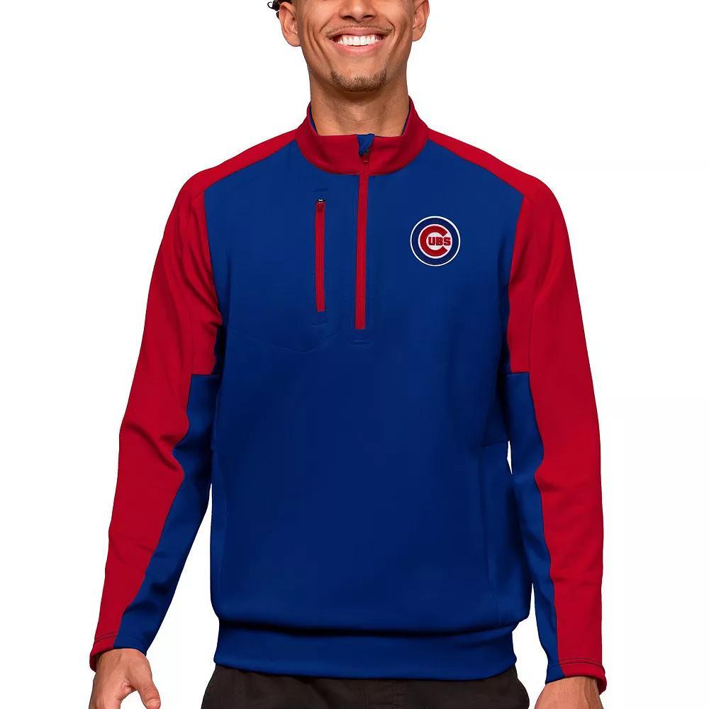 Men's Antigua Royal Chicago Cubs Team Quarter-Zip Pullover Top, Size: 3XL, Blue Product Image