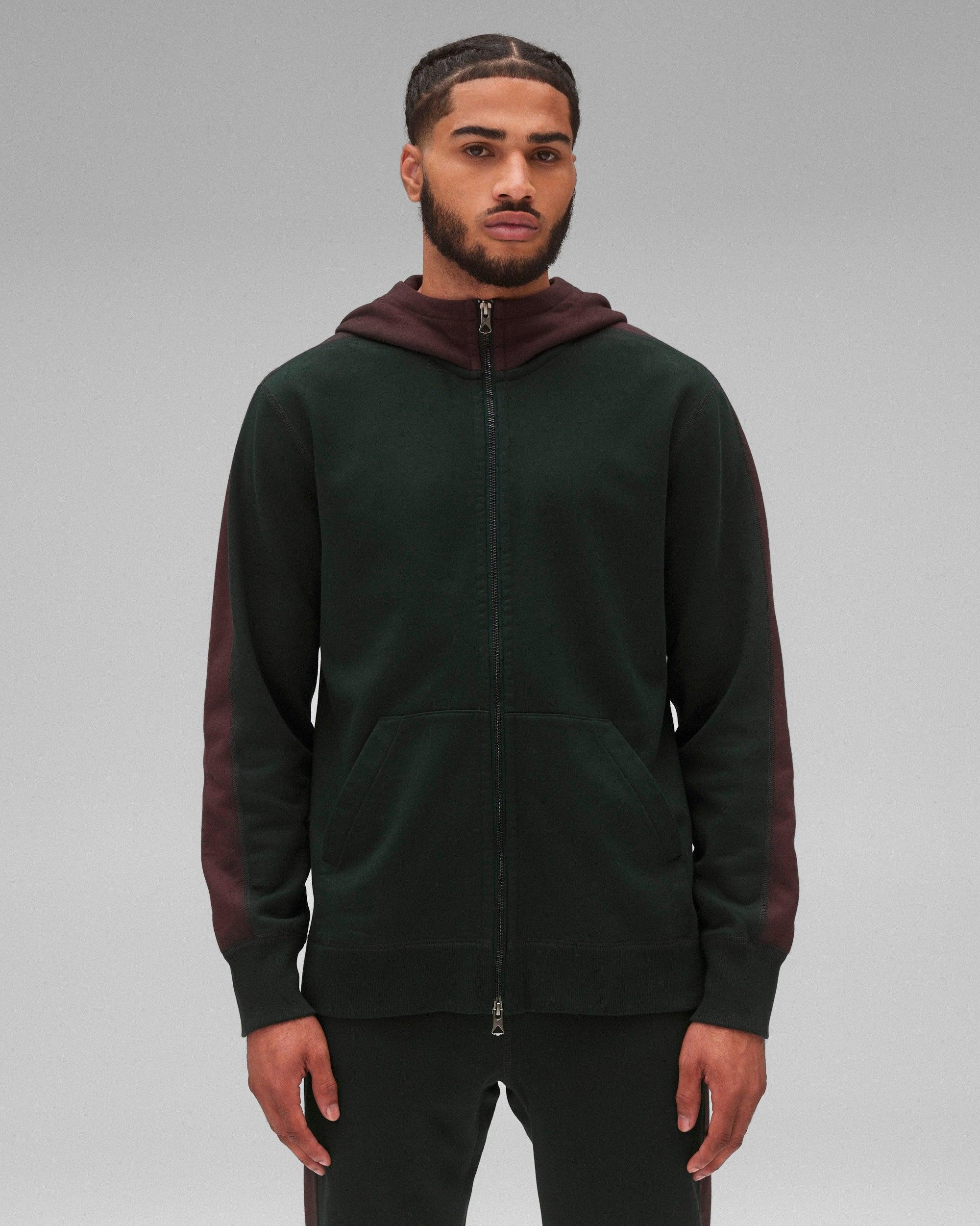 Midweight Terry Racer Slim Zip Hoodie Male Product Image