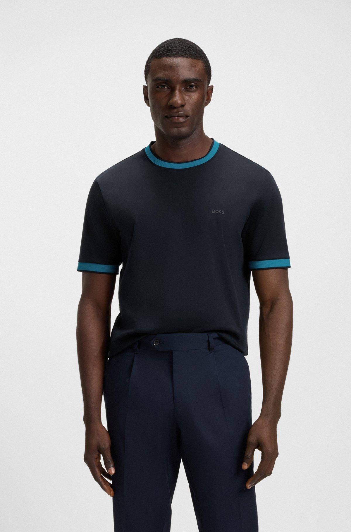Regular-fit T-shirt in mercerized cotton Product Image