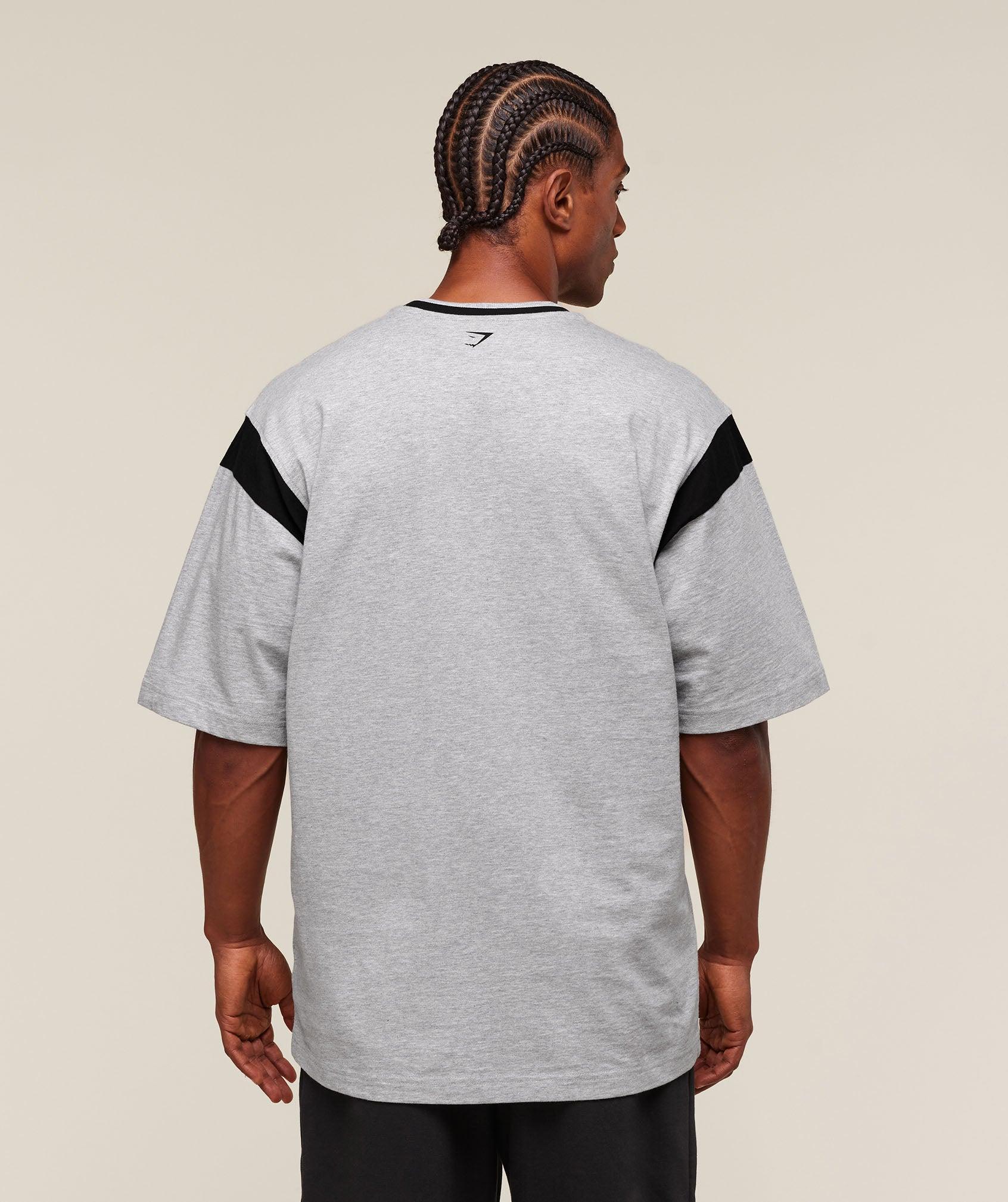 Gymshark GSLC Oversized T-Shirt - Light Grey Core Marl Male Product Image