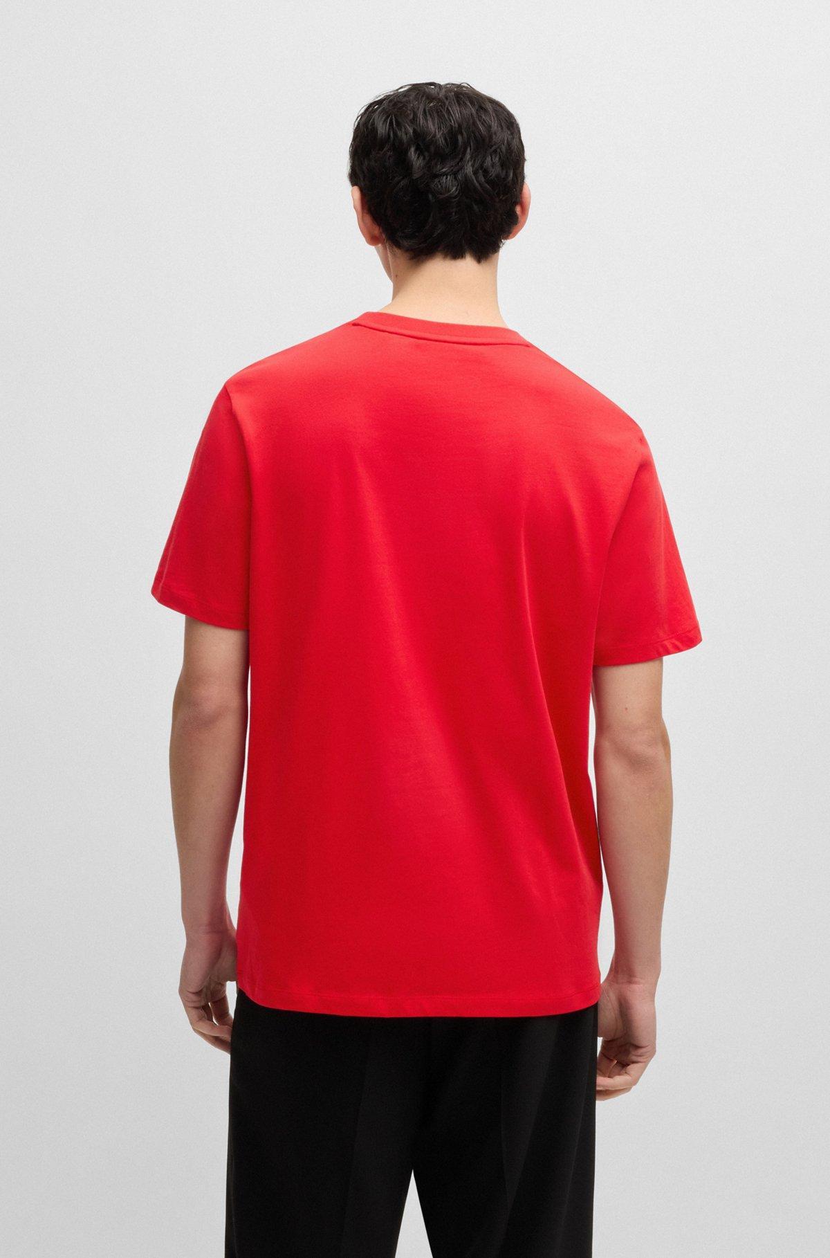 Oversize-fit T-shirt in cotton with animal graphic Product Image