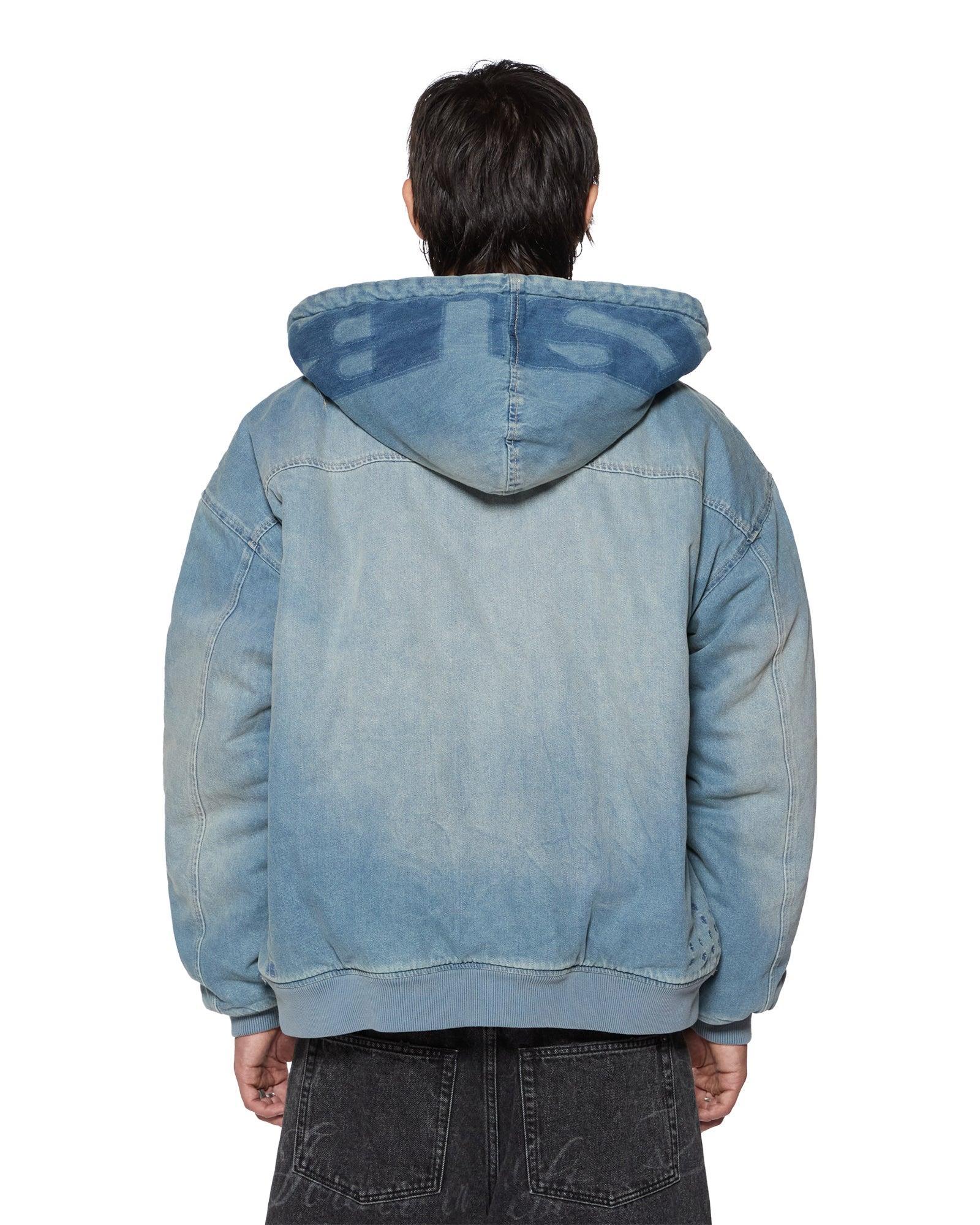 SLOUCH BOMBER JACKET FADED INDIGO Male Product Image