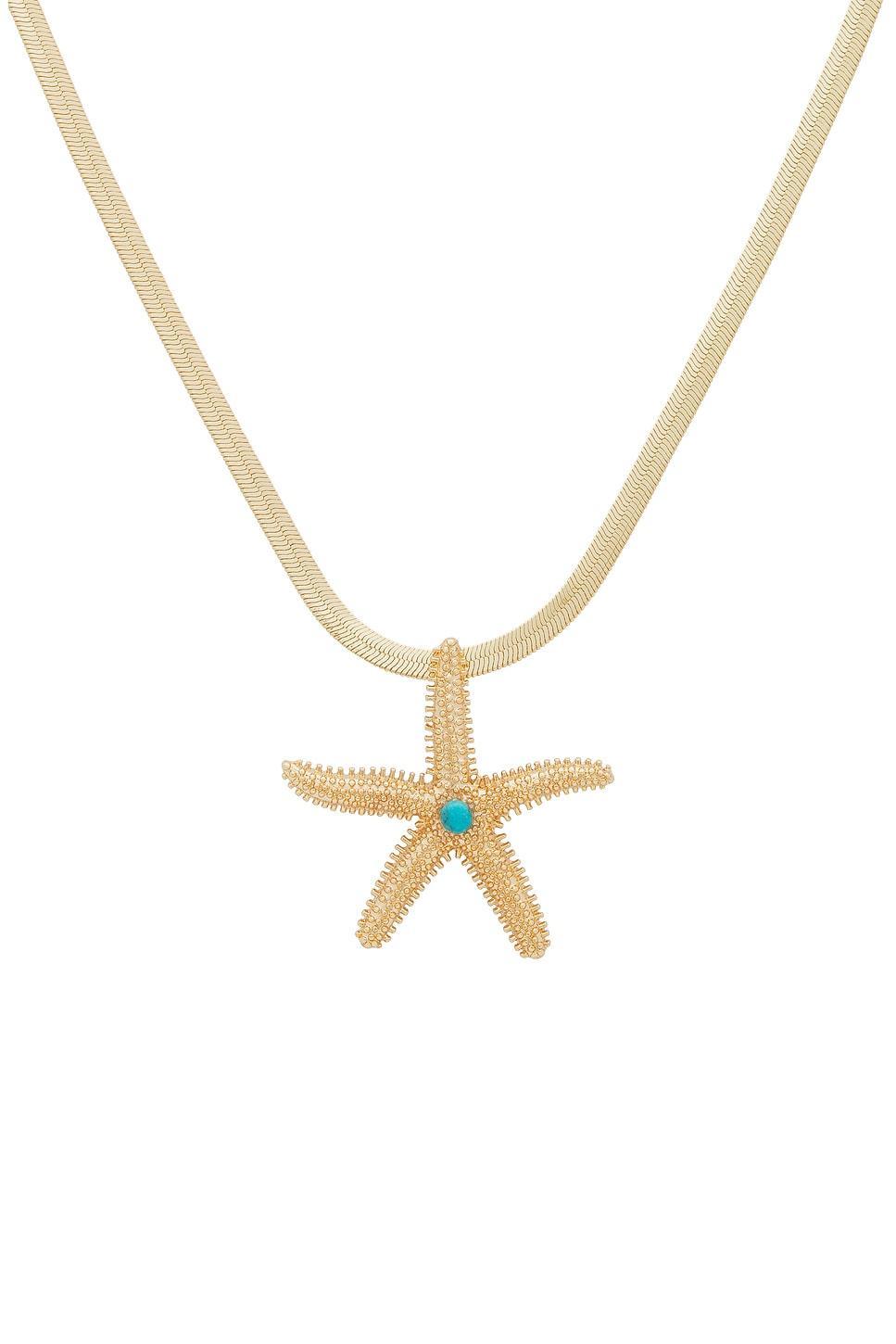 Starfish Pendant Herringbone Chain Necklace Ettika Product Image