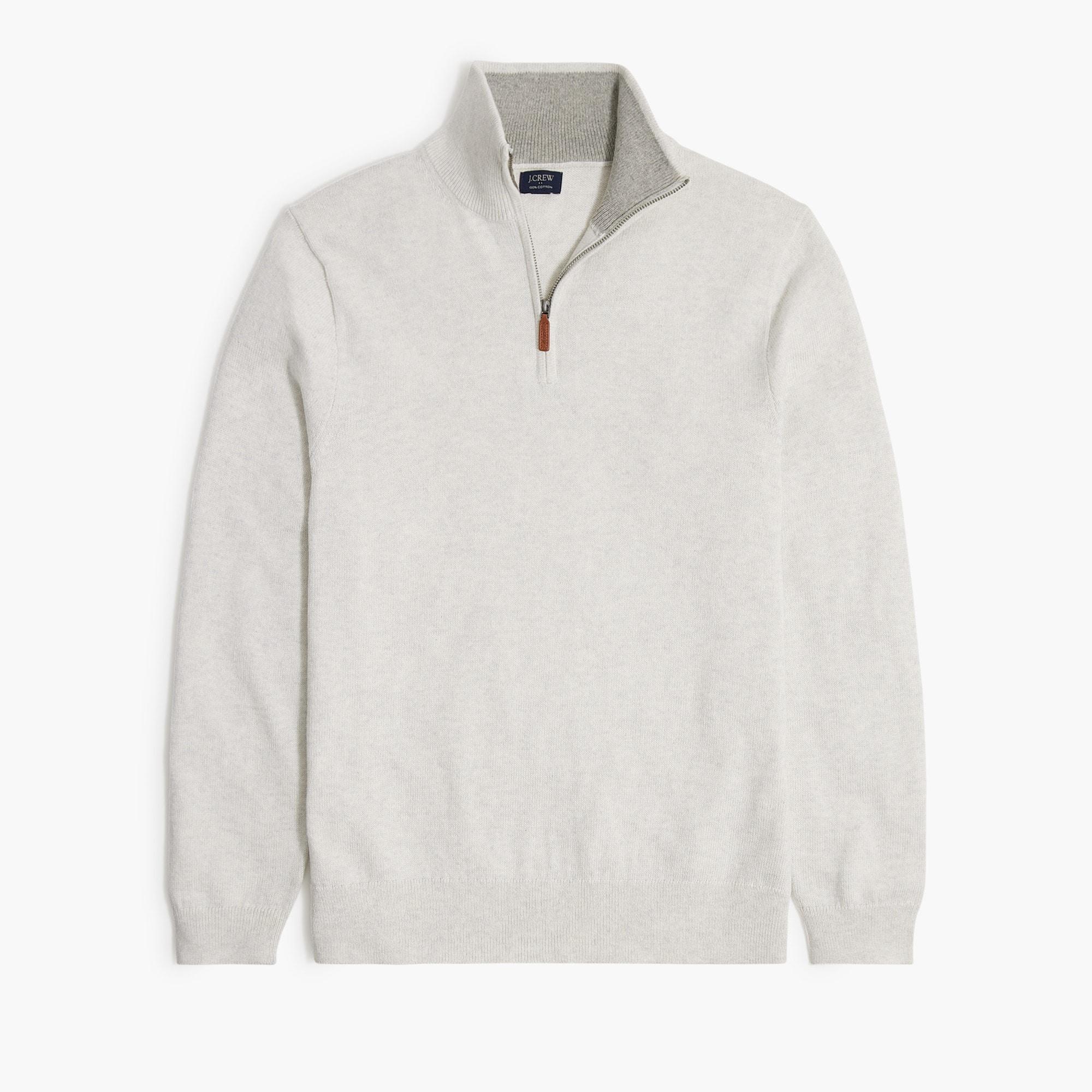 Cotton half-zip sweater Product Image