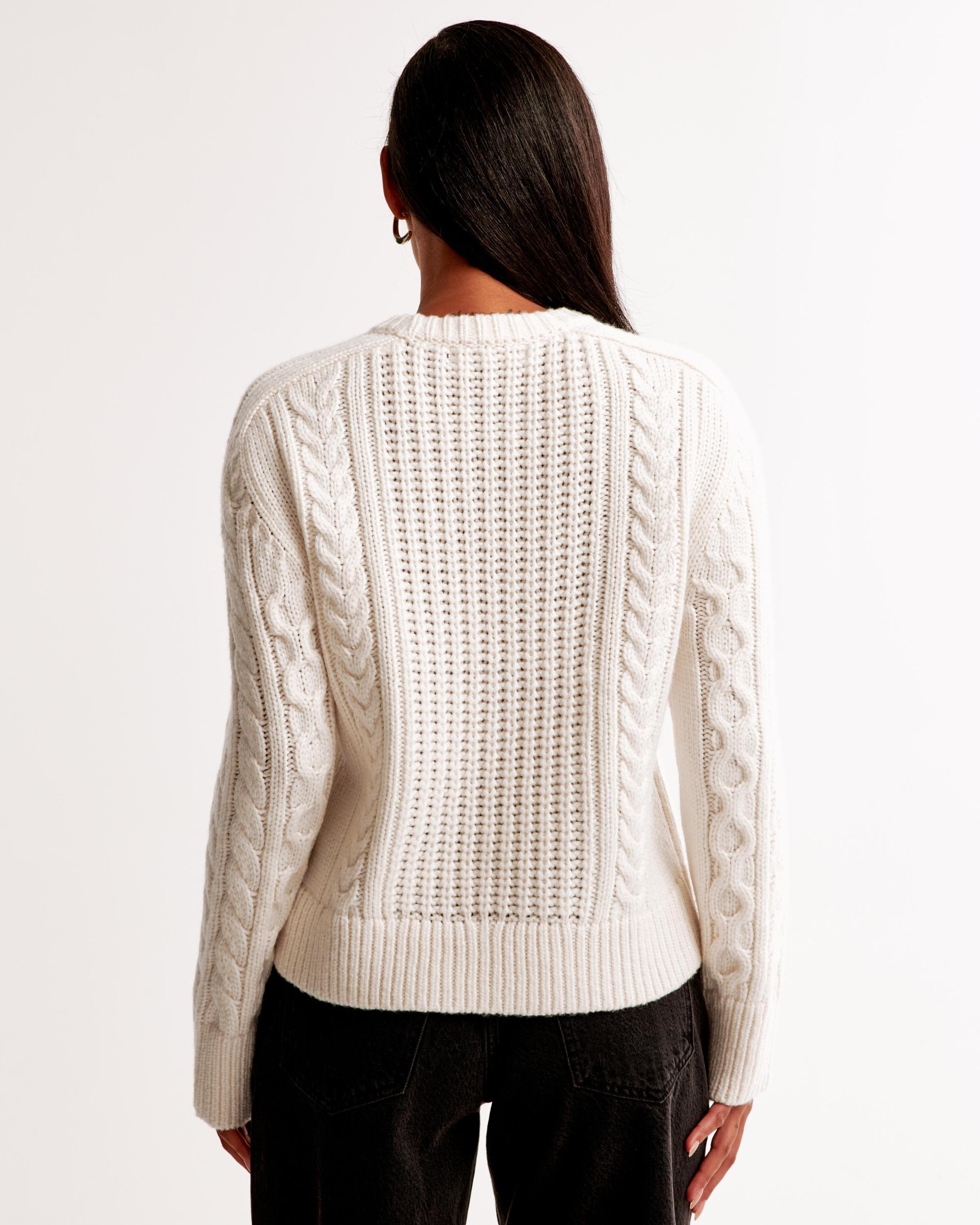 The A&F Madeline Wool-Blend Crew Sweater Product Image