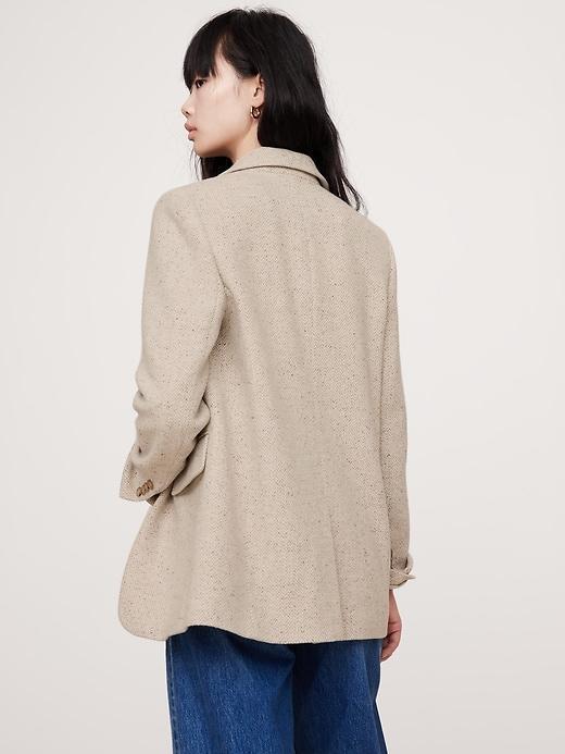 Slim Italian Herringbone Blazer Product Image