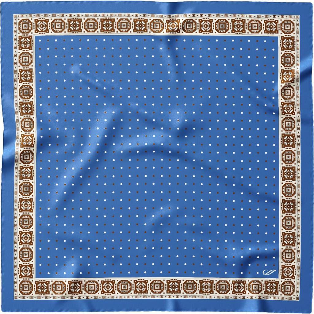 Elizabetta Bergamo - Hand Rolled Silk Neckerchief for Men in Blue at Nordstrom Product Image