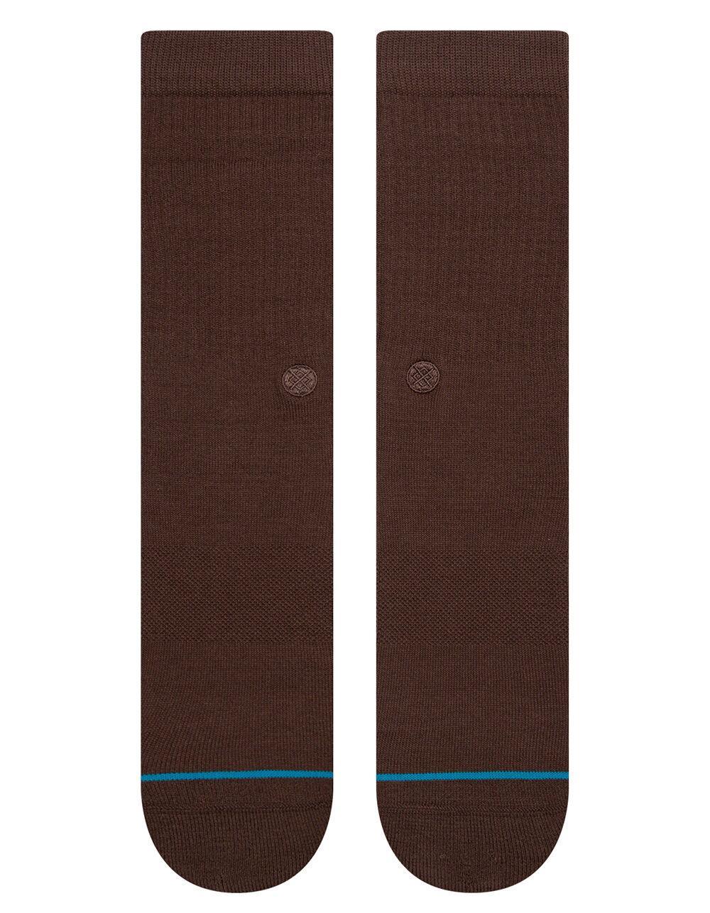 STANCE Icon Mens Athletic Crew Socks - BROWN Product Image