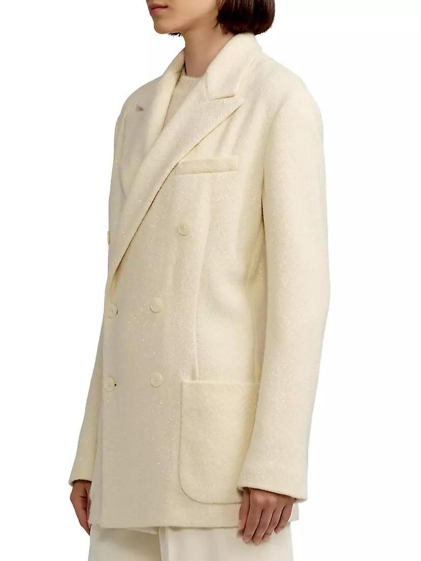 Shirlee Textured Herringbone Blazer Product Image