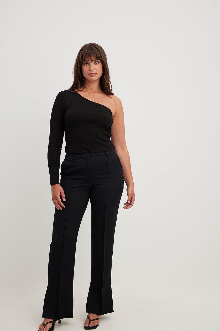 Side Slit Tailored Pants Product Image