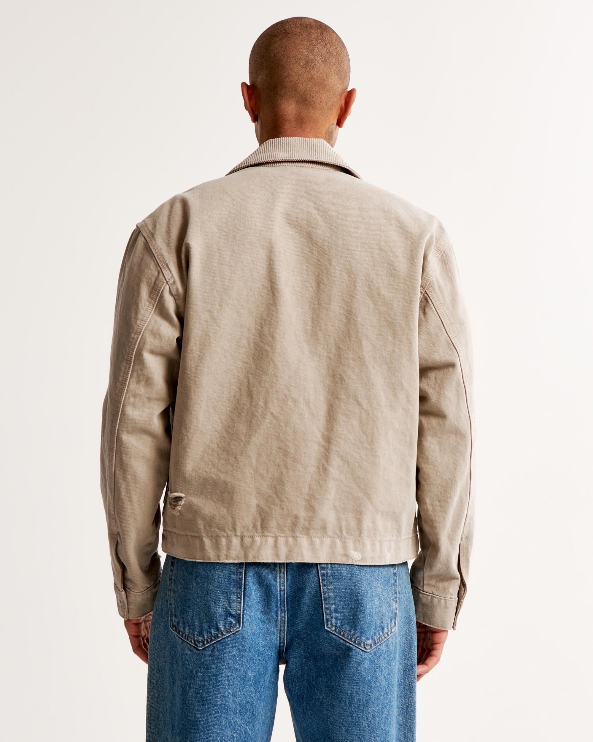 Cropped Zip Workwear Jacket Product Image