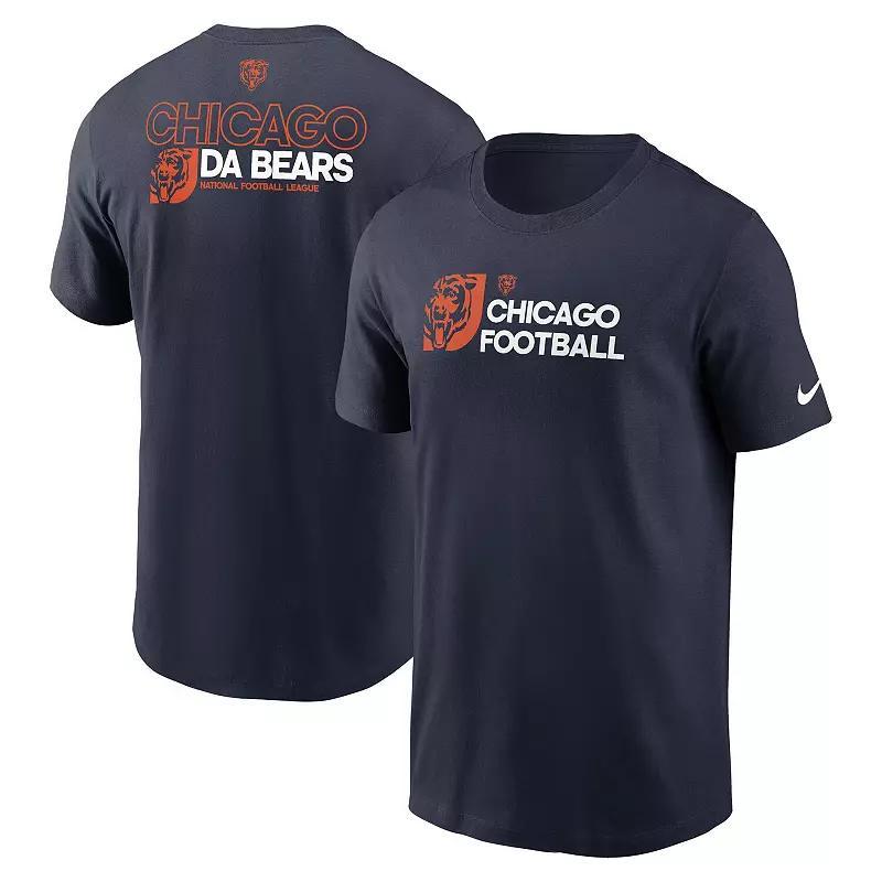 Men's Nike College Navy Seattle Seahawks Primetime Wordmark Essential T-Shirt, Size: XL, Blue Product Image