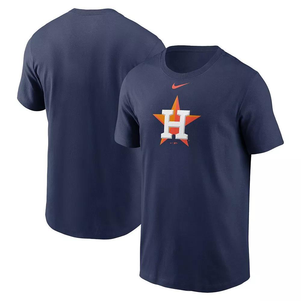 Men's Nike Navy Houston Astros Fuse Logo T-Shirt, Size: Small, Blue Product Image