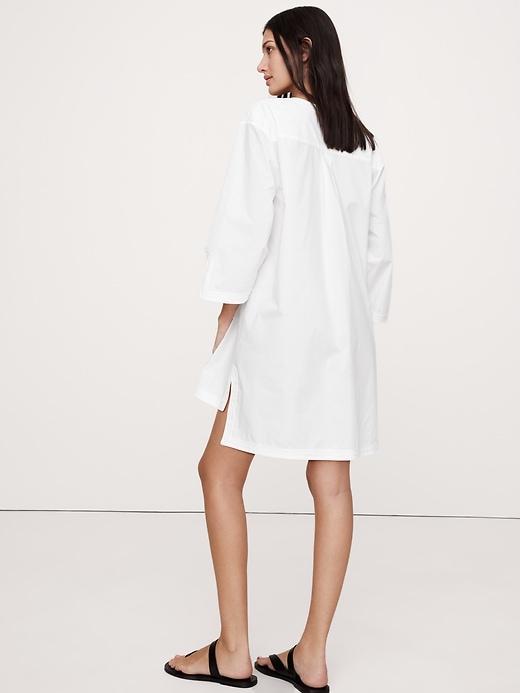 Embroidered Cotton Poplin Kaftan Product Image