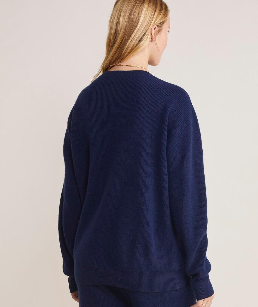Oversized Ribbed Luxe Crewneck Sweater Product Image