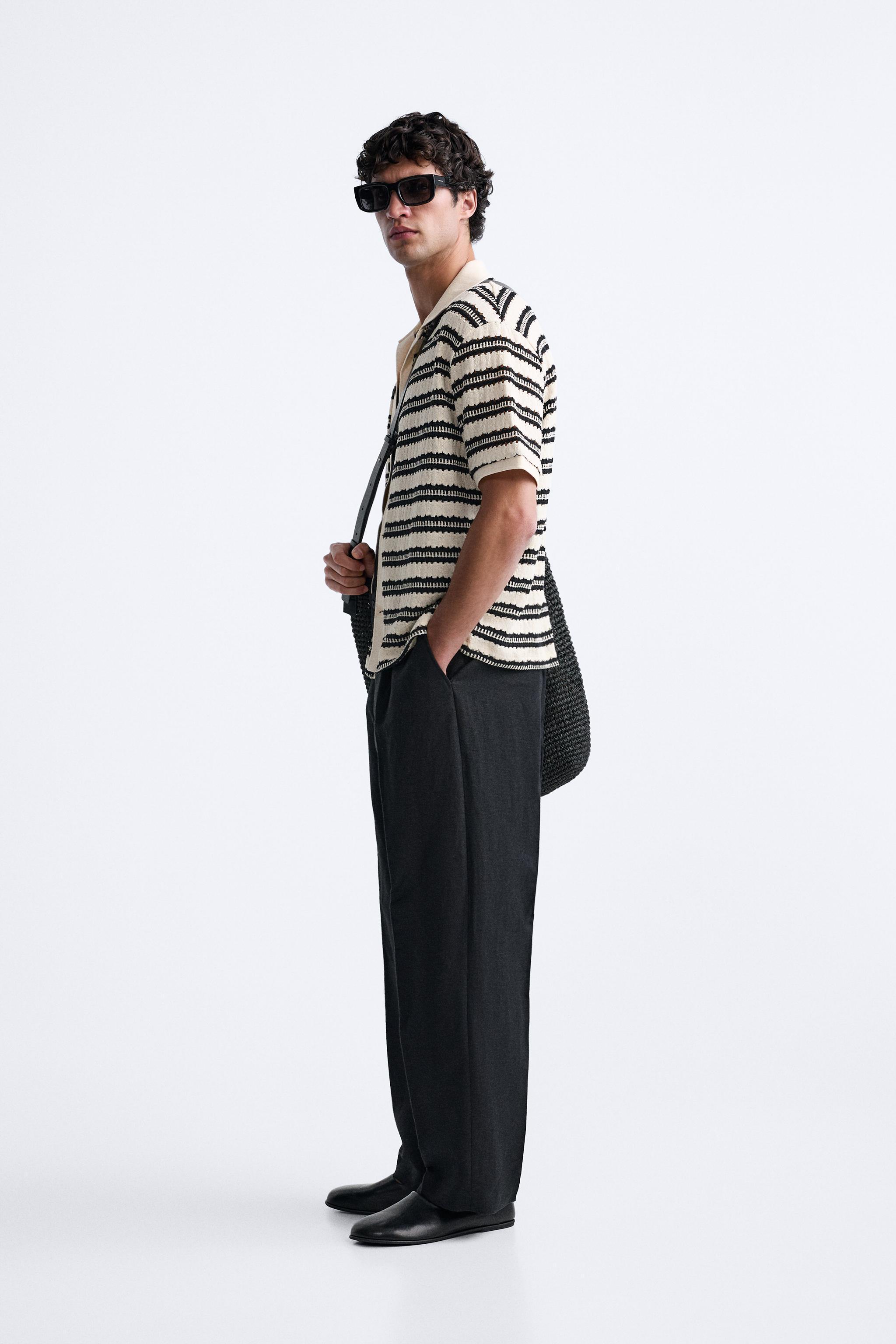 STRUCTURED STRIPED CARDIGAN Product Image