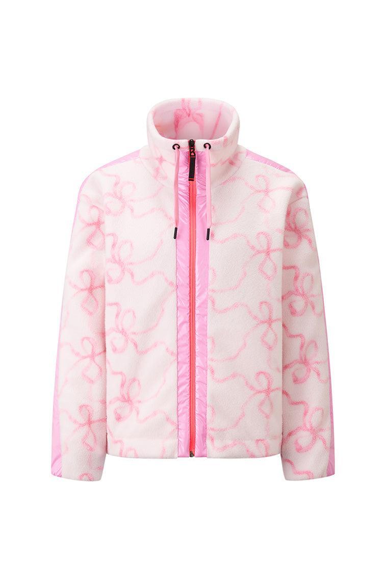 BOGNER FIRE+ICE x LoveShackFancy Ninetta Fleece Jacket - HIBISCUS Product Image