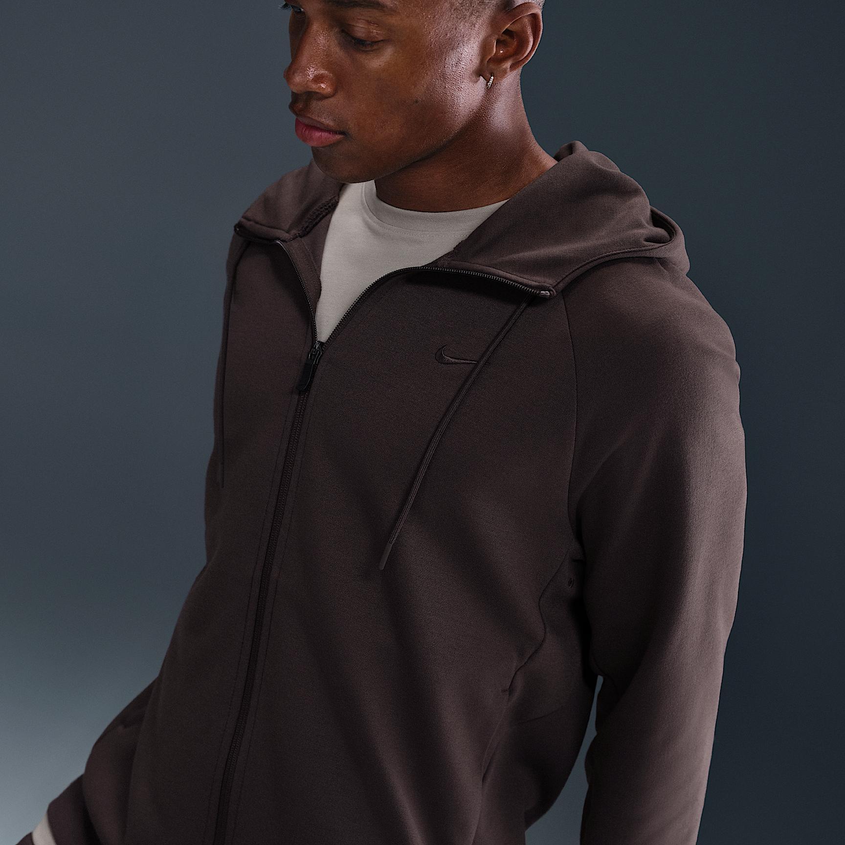Nike Men's Primary Fleece Dri-FIT UV Full-Zip Performance Hoodie Product Image