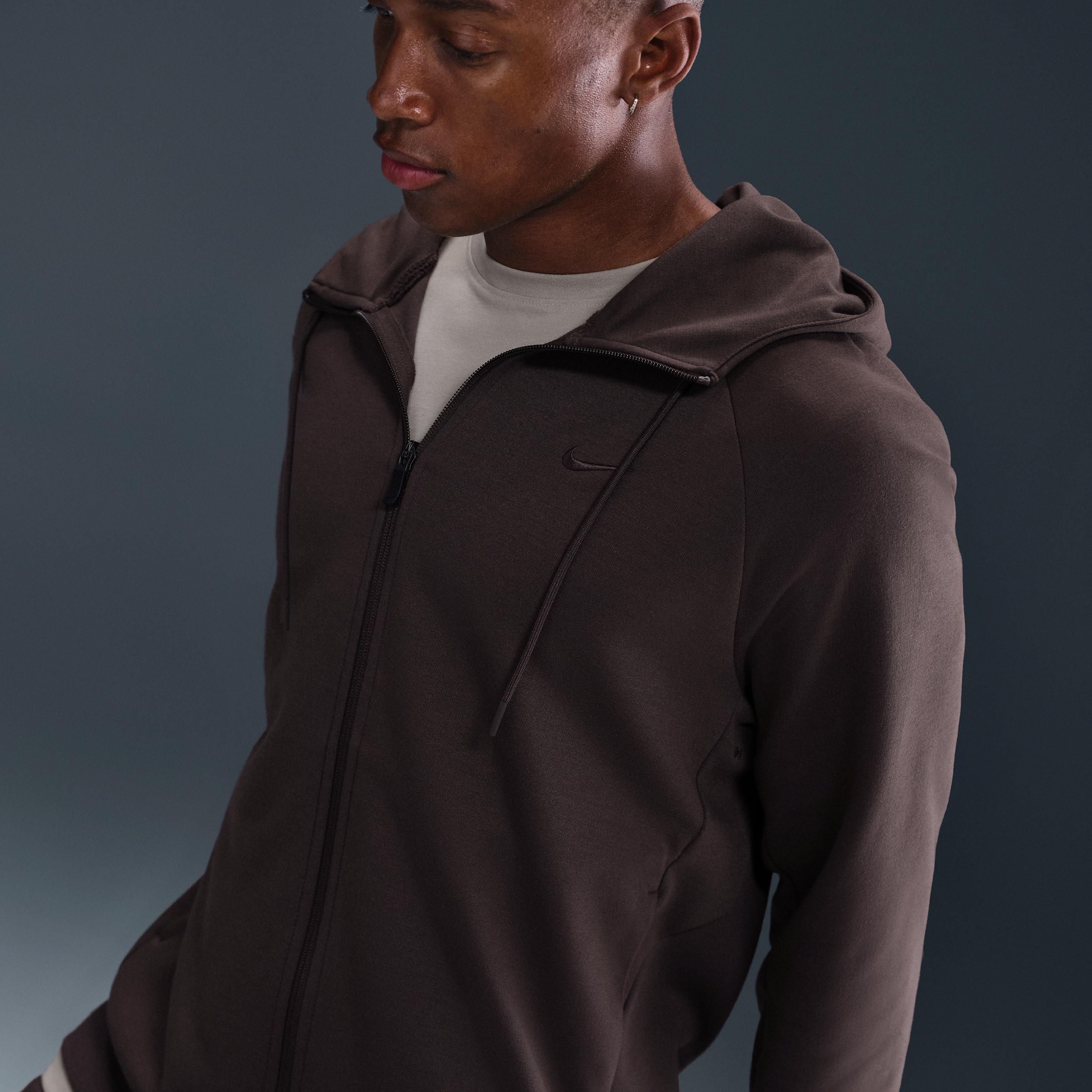 Nike Men's Primary Fleece Dri-FIT UV Full-Zip Performance Hoodie Product Image
