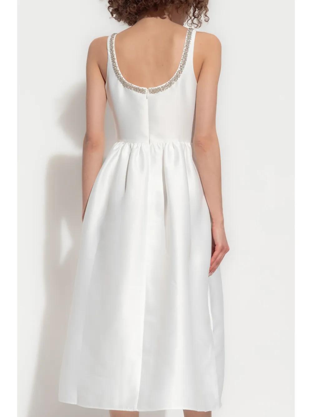 crystal-embellished taffeta dress Product Image