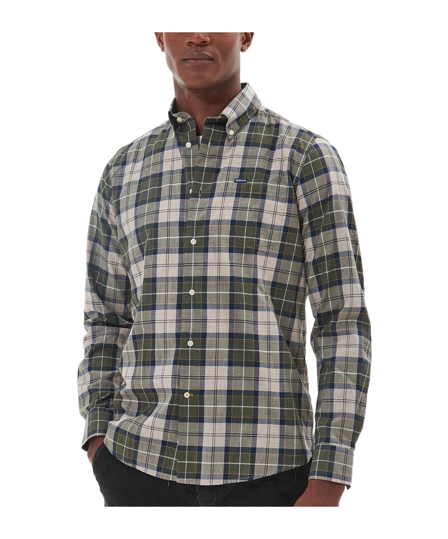 BARBOUR Plaid-check Pattern Shirt In Black Product Image