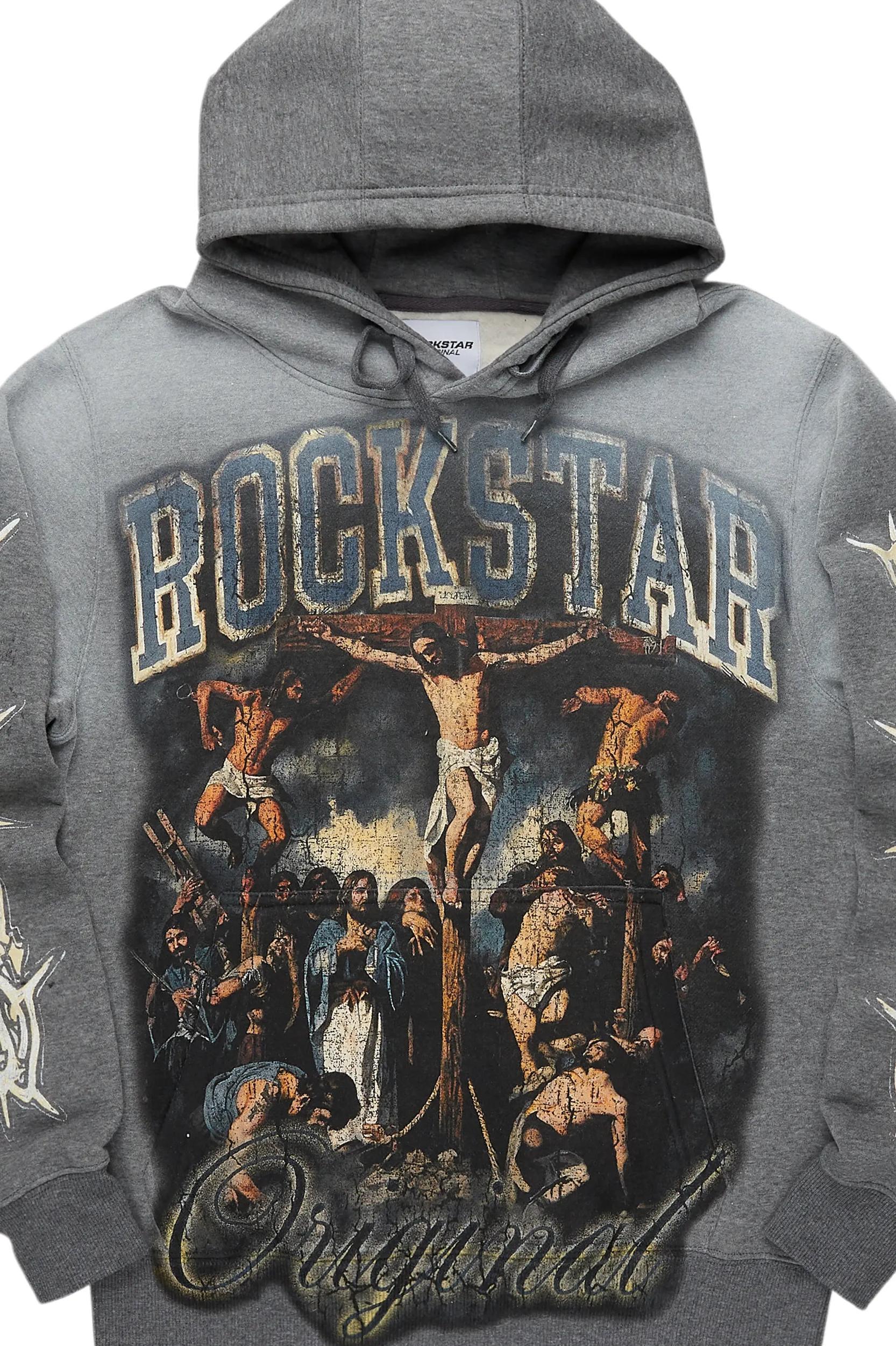 Ligia Heather Grey Oversized Hoodie Female Product Image