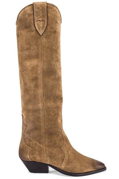 Womens Denvee 40MM Suede Tall Western Boots Product Image