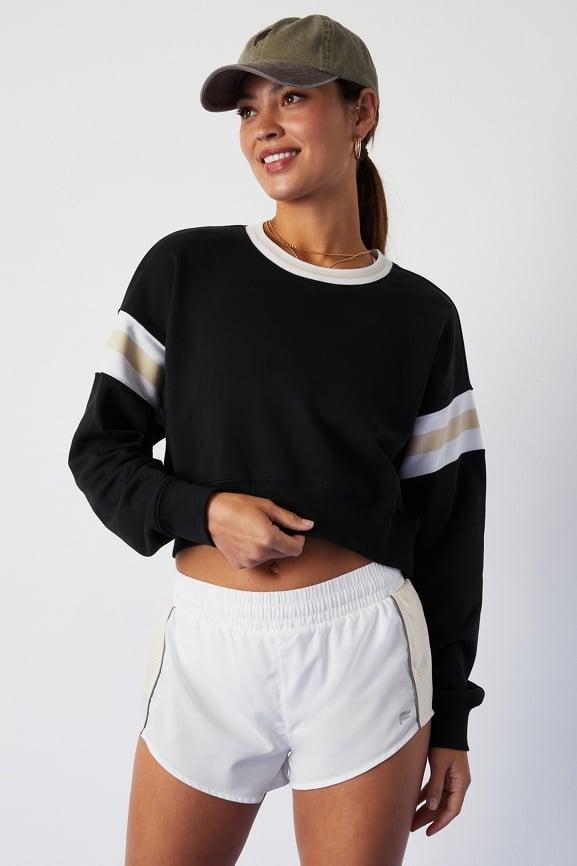Year Round Terry Cropped Sweatshirt Product Image