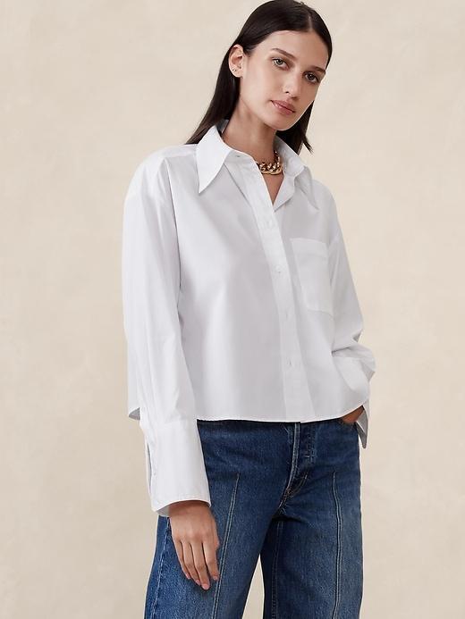The Boxy Crop Shirt Product Image