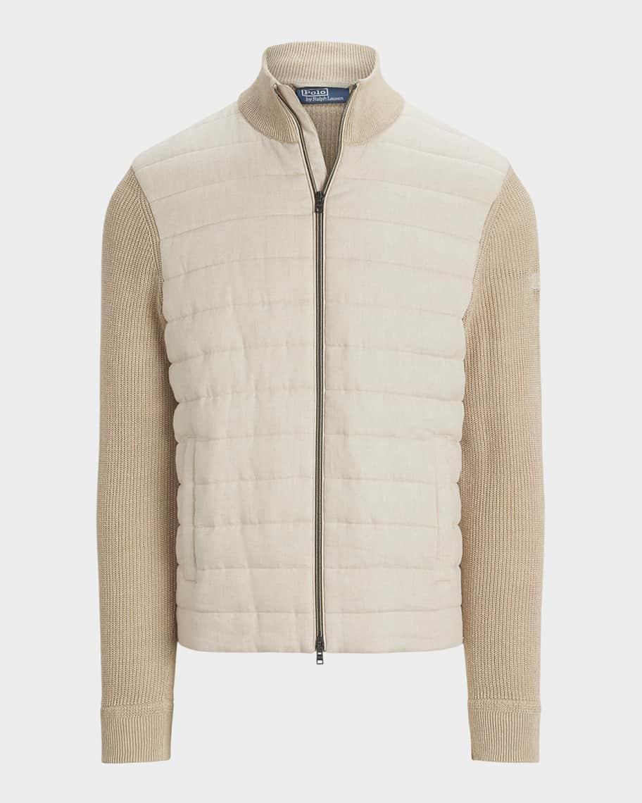 Mens Hybrid Linen Full-Zip Sweater Product Image