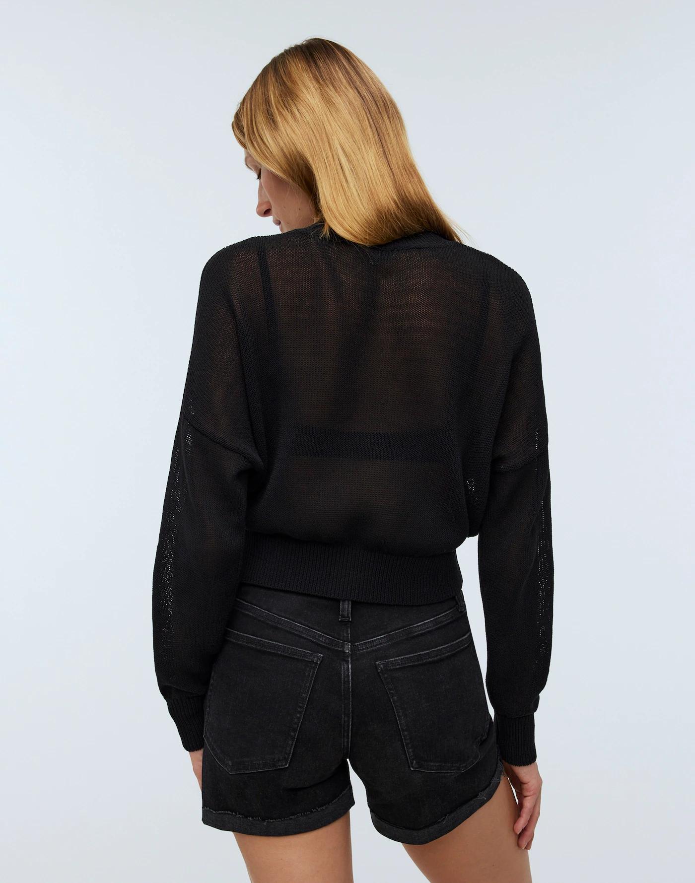 Loose-Knit Crewneck Sweater Product Image