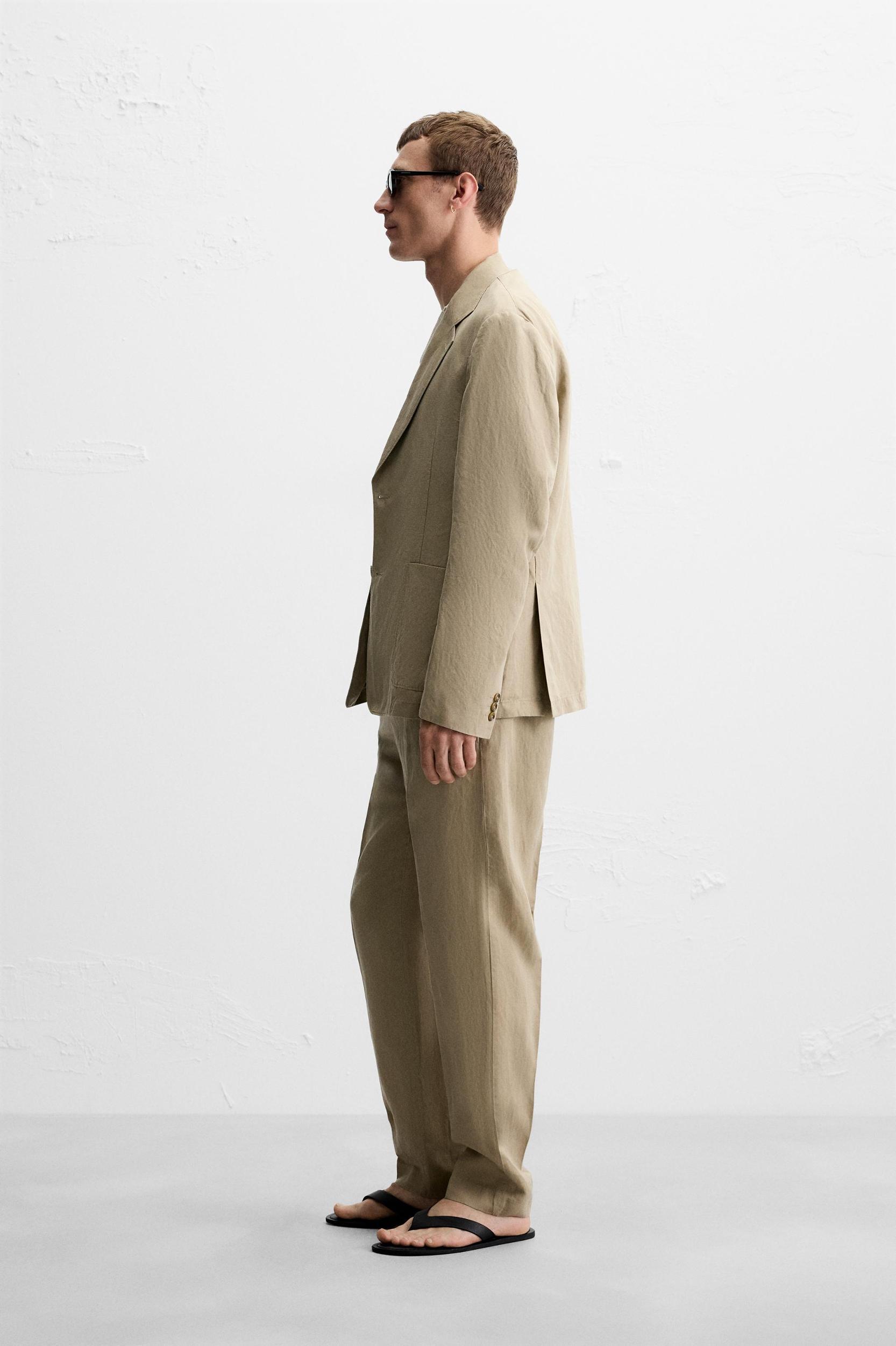 WASHED SUIT PANTS Product Image