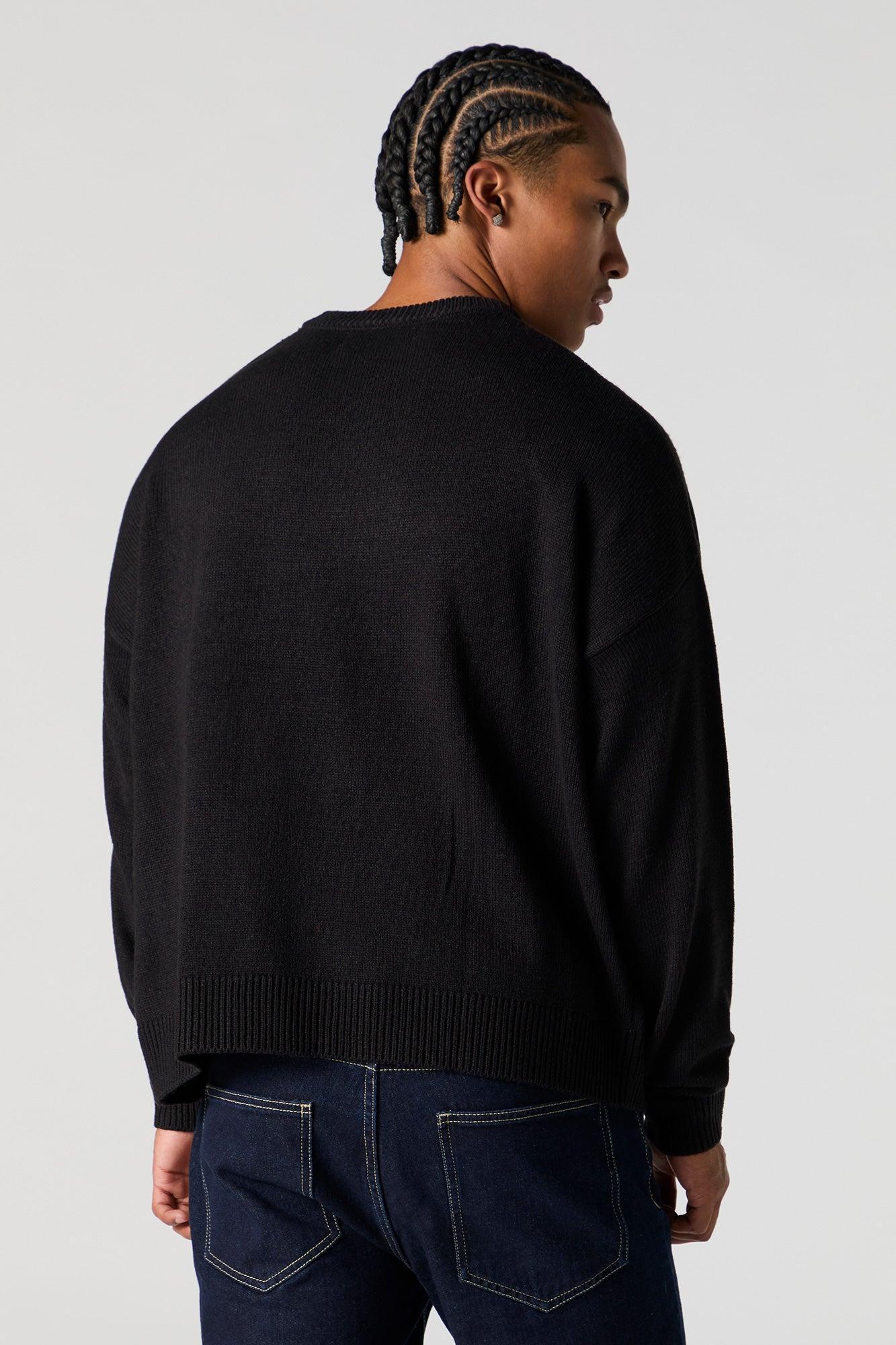 Jacquard Knit Relaxed Sweater Male Product Image