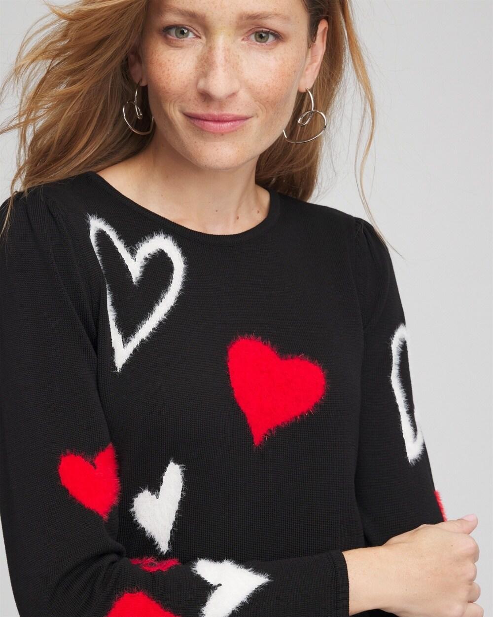 Valentine's Day Hearts Pullover Sweater Product Image