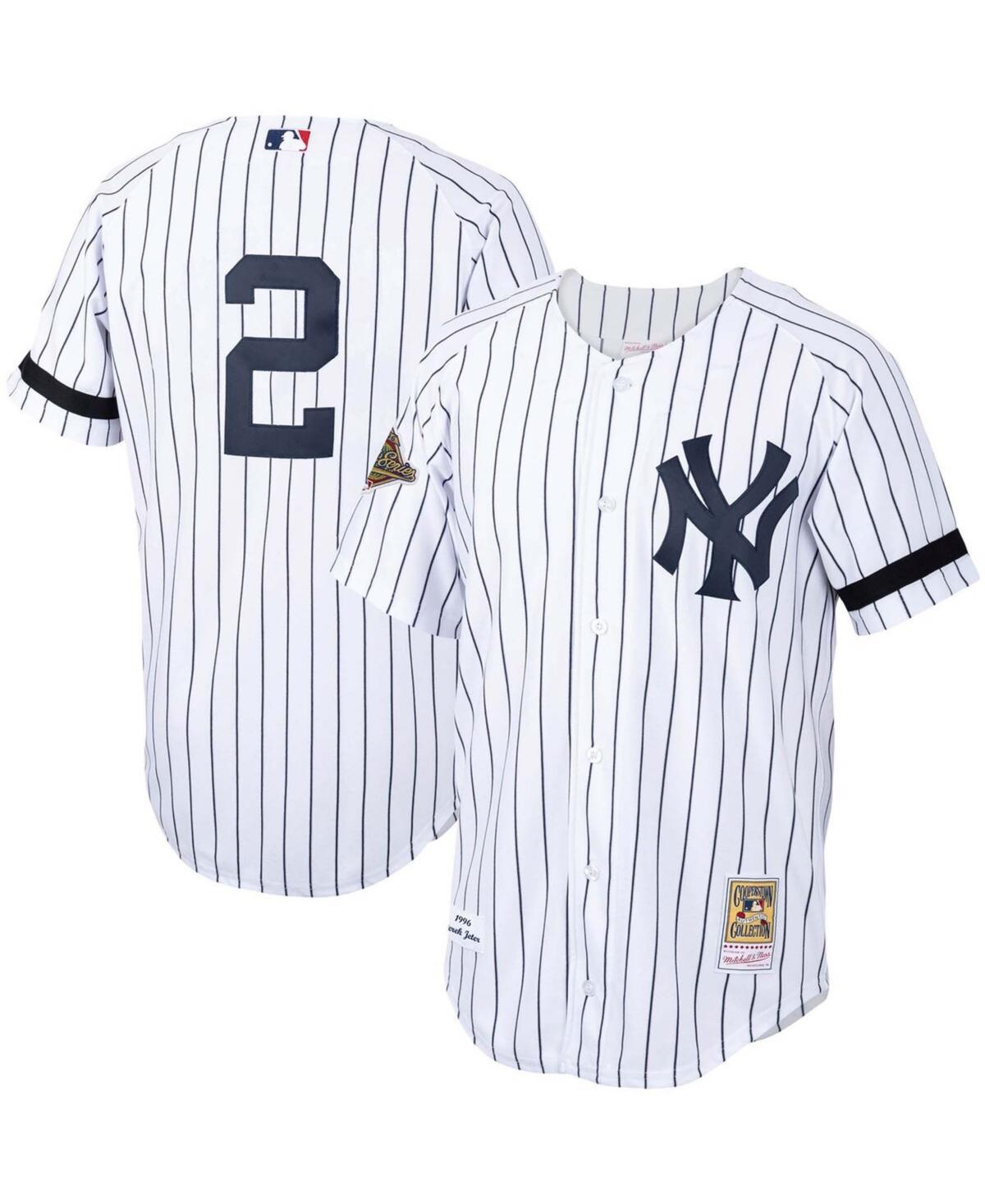 Men's Mitchell & Ness White New York Yankees Cooperstown Collection 1996 Authentic Home Jersey, Size: 44 Product Image