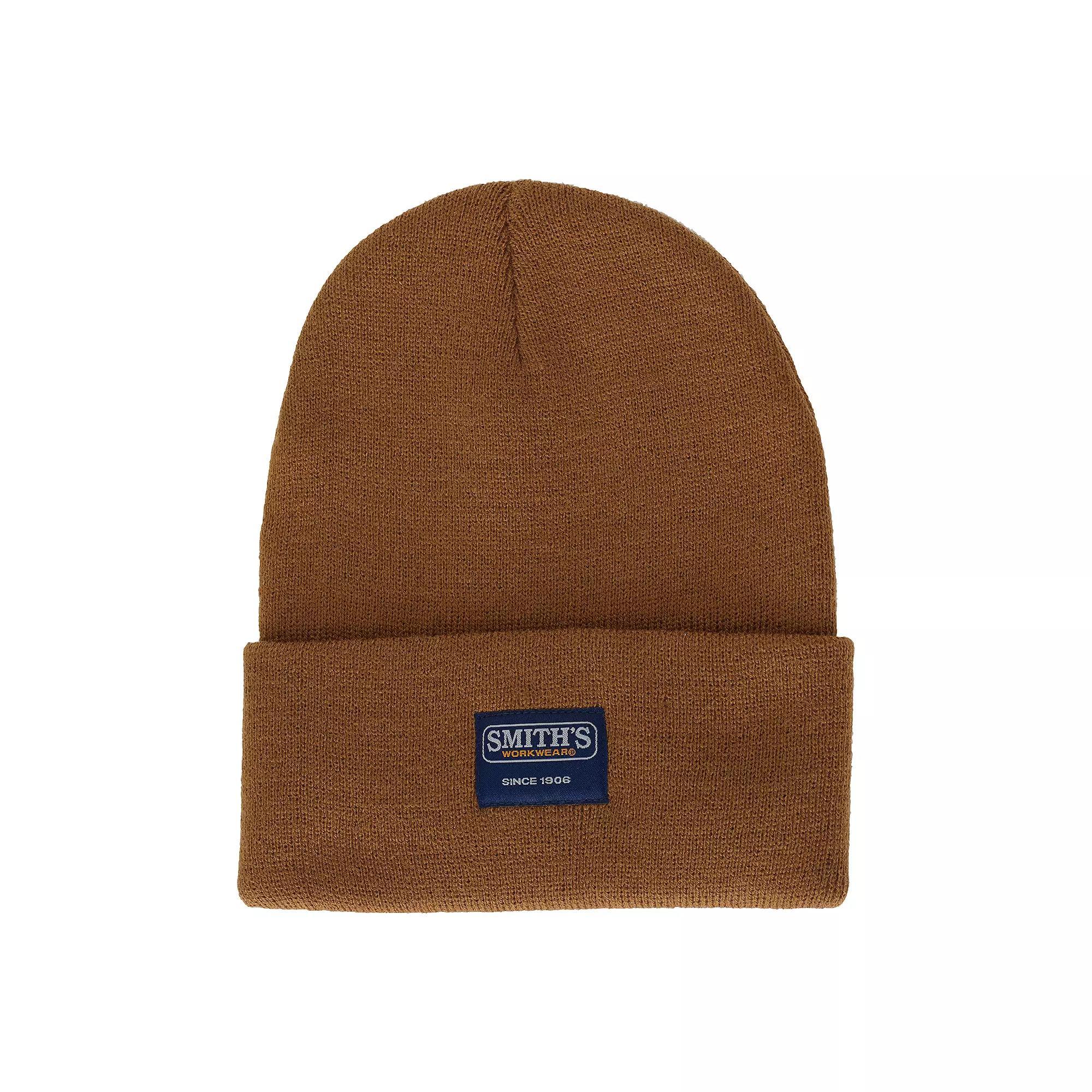 Men's Smith's Workwear Cuffed Pull-On Knit Beanie, Camel Brown Product Image