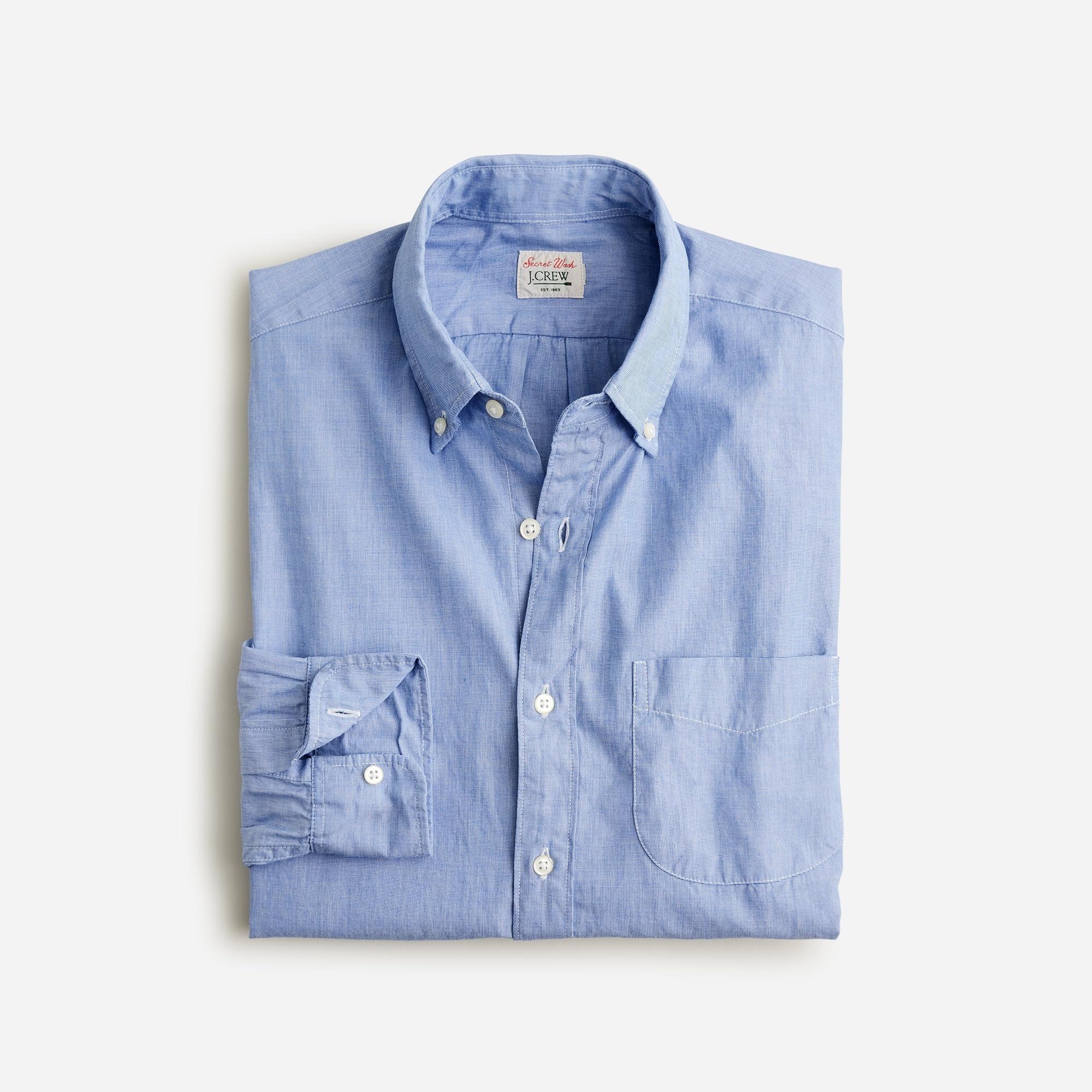 Secret Wash cotton poplin shirt Product Image
